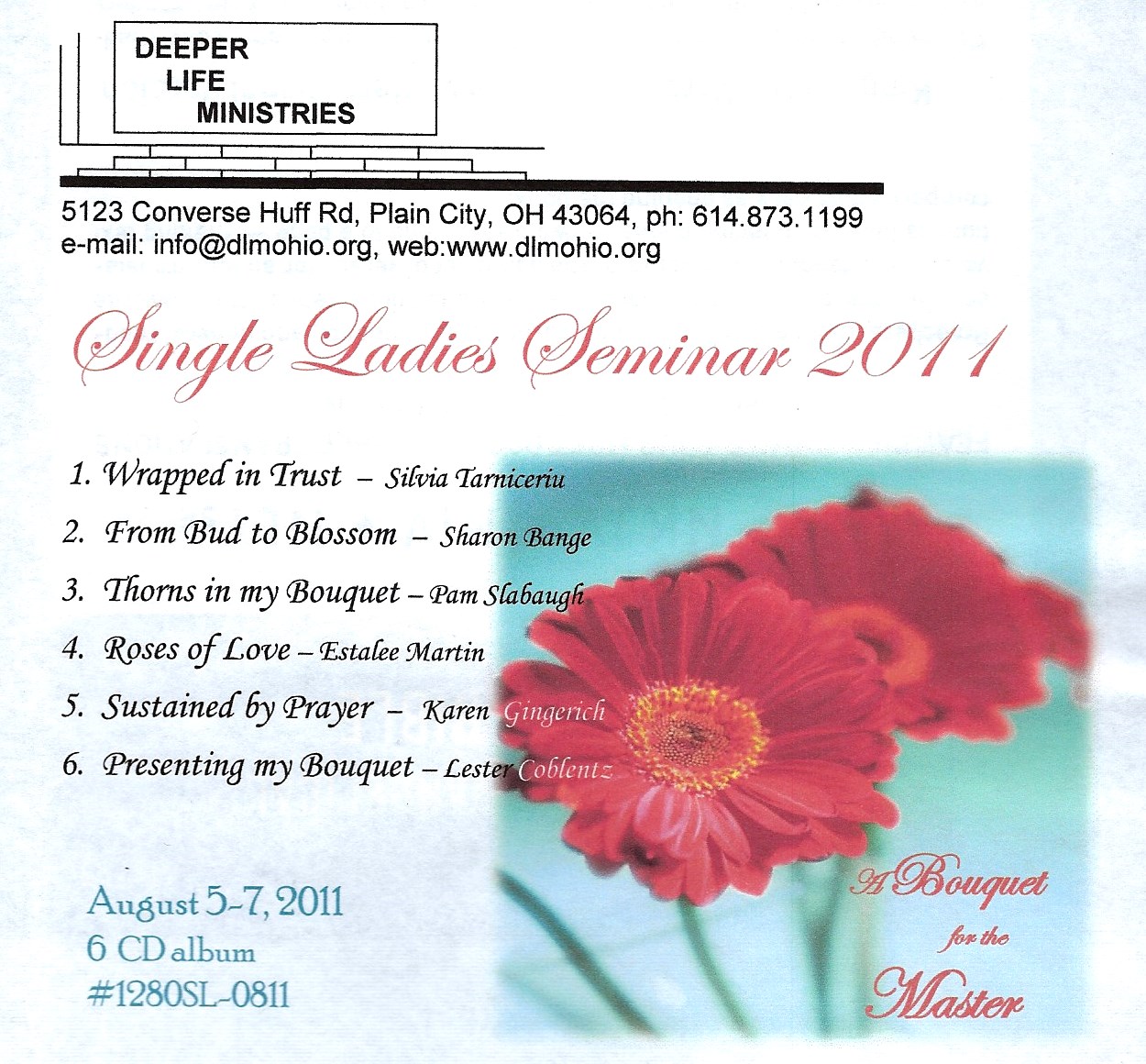 2011 SINGLE LADIES SEMINAR 6 CD album